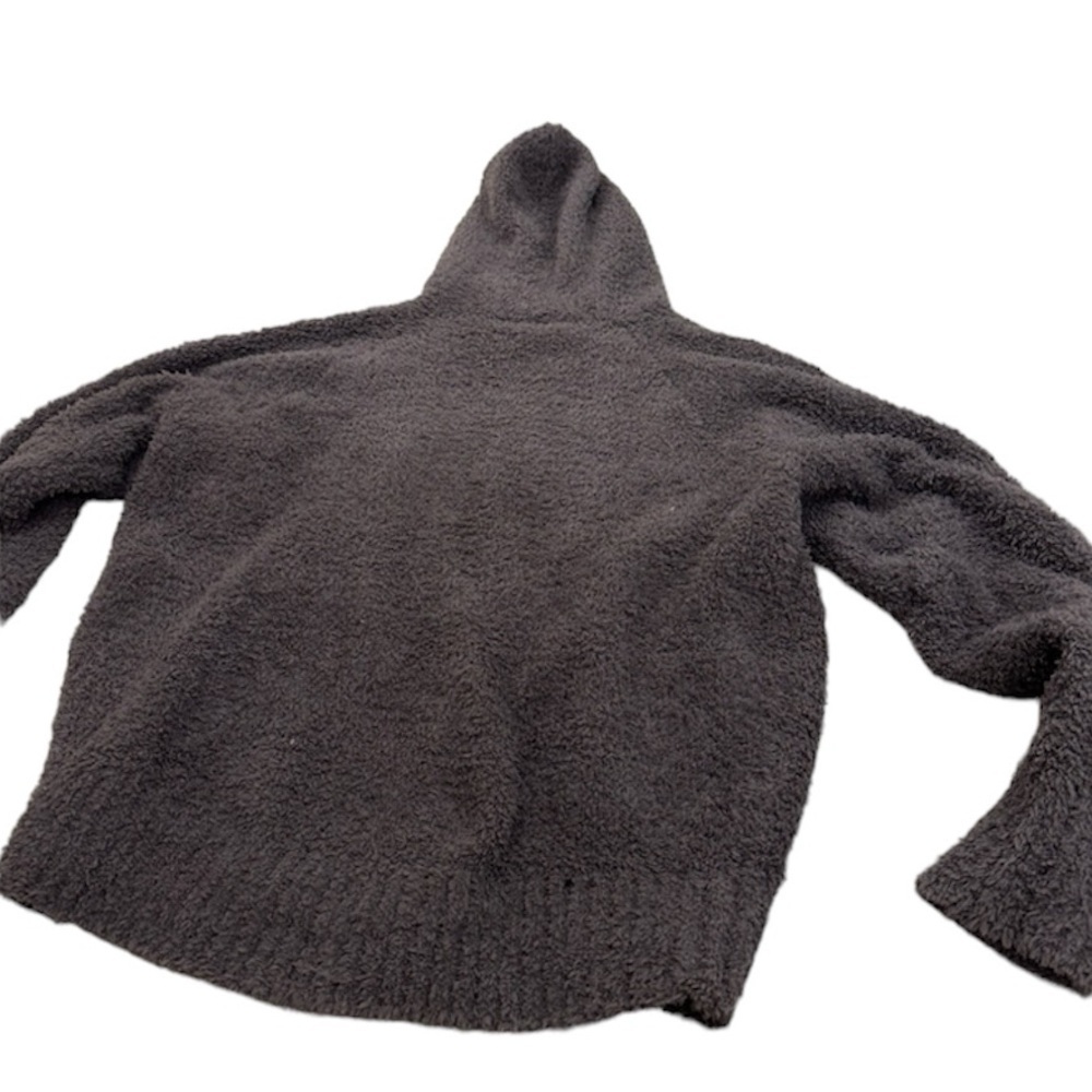 NWT Barefoot Dreams CozyChic® Women's Relaxed Zip-up Hoodie Gray - Picture 4 of 7